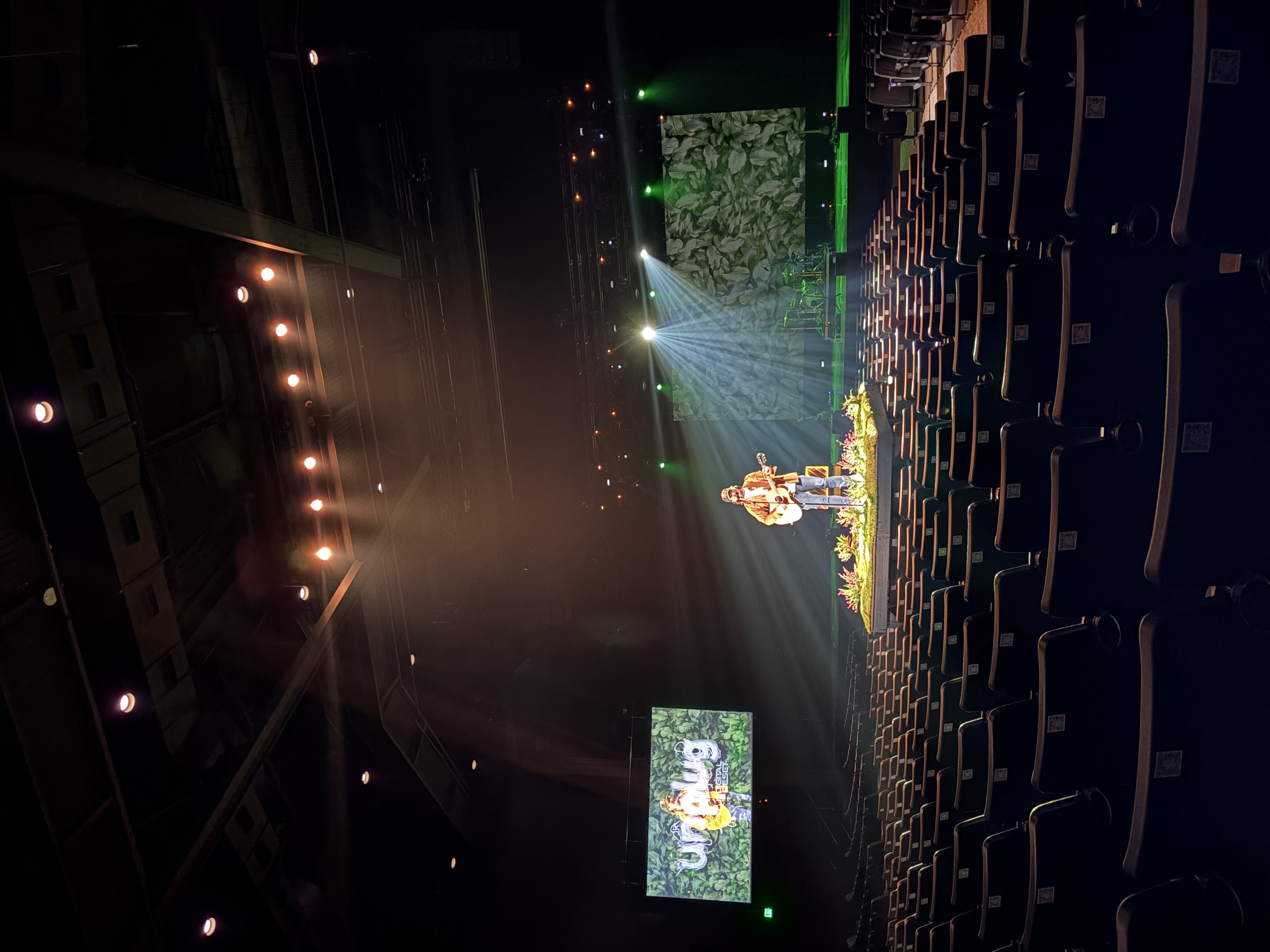 Live crowd and lights